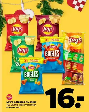 Netto Lay's & Bugles XL chips tilbud