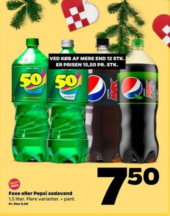 Netto Faxe eller Pepsi sodavand tilbud