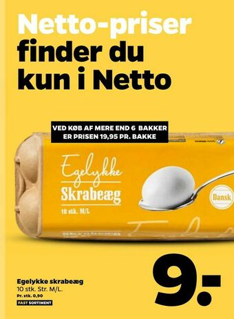 Netto Egelykke skrabeæg tilbud