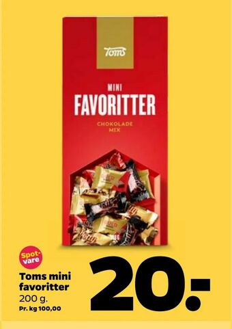 Netto Toms mini favoritter tilbud
