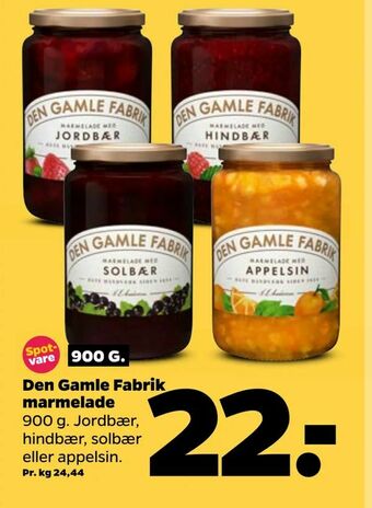 Netto Den Gamle Fabrik marmelade tilbud