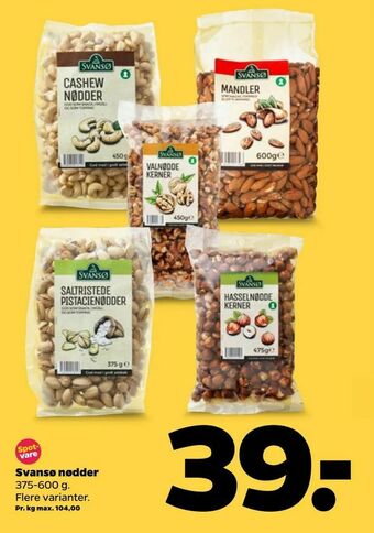 Netto Svansø nødder tilbud