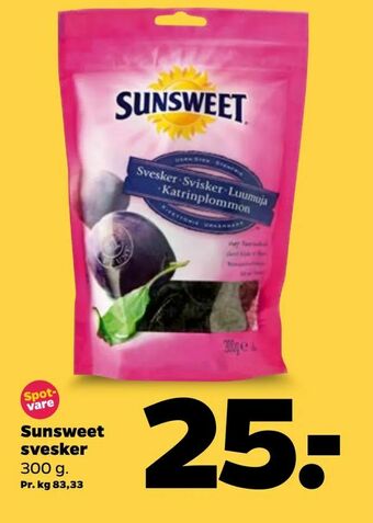 Netto Sunsweet svesker tilbud