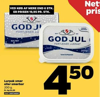 Netto Lurpak smør eller smørbar tilbud