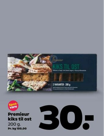 Netto Premieur kiks til ost tilbud
