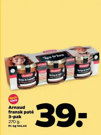 Netto Arnaud fransk paté tilbud