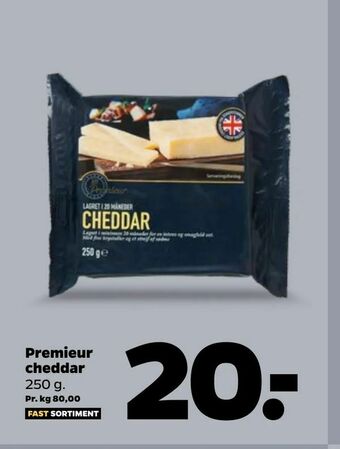 Netto Premieur cheddar tilbud