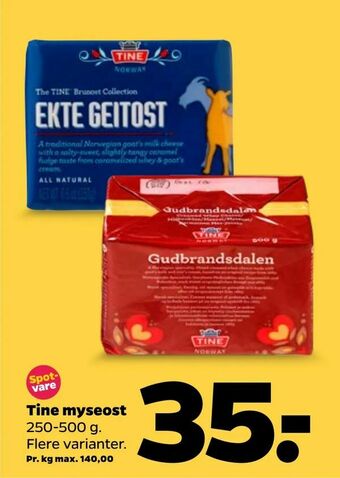 Netto Tine myseost tilbud