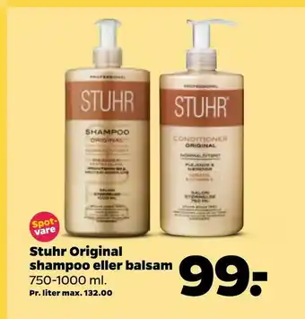 Netto Stuhr Original shampoo eller balsam tilbud