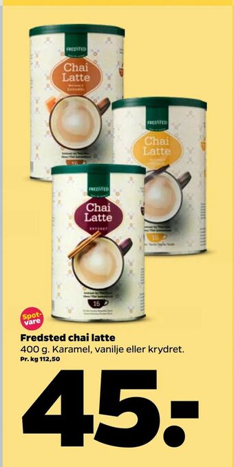 Netto Fredsted chai latte tilbud