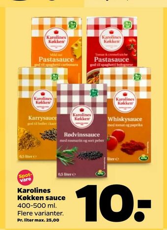 Netto Karolines Køkken sauce tilbud