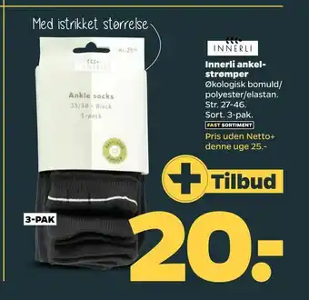 Netto Innerli ankelstrømper tilbud
