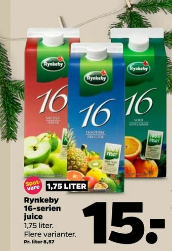 Netto Rynkeby 16-serien juice tilbud