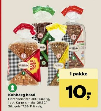 SuperBrugsen Kohberg brød tilbud