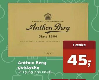 SuperBrugsen Anthon Berg guldæske tilbud