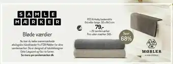R33 Kirkeby bademåtte Grå eller beige 50 x 84,5 cm