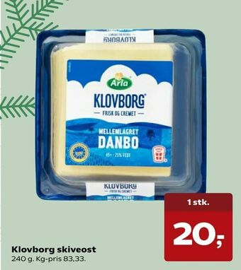 SuperBrugsen Klovborg skiveost tilbud