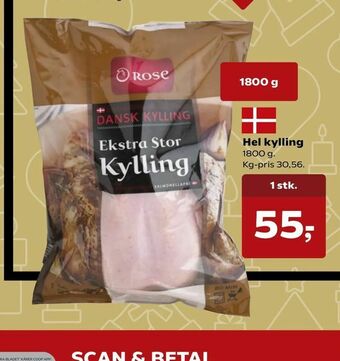 SuperBrugsen Hel kylling tilbud