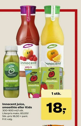 SuperBrugsen Innocent juice, smoothie eller Kids tilbud