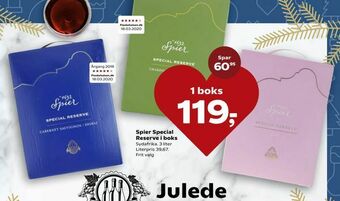 SuperBrugsen Spier Special Reserve i boks tilbud