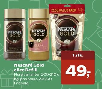 SuperBrugsen Nescafé Gold eller Refill tilbud