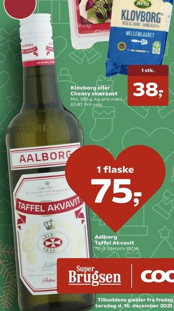 SuperBrugsen Aalborg Taffel Akvavit tilbud