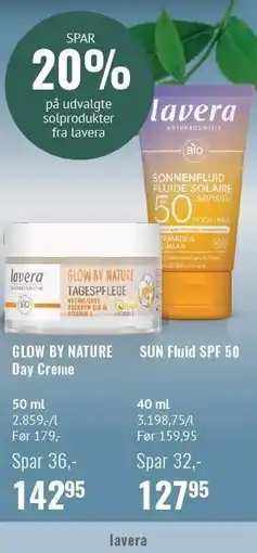 Helsam SPAR 20% på udvalgte solprodukter fra lavera tilbud