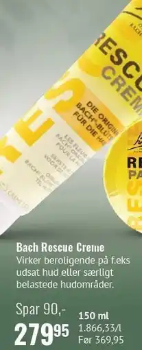Helsam Bach Rescue Creme tilbud