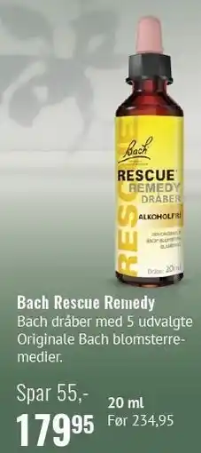 Helsam Bach Rescue Remedy tilbud