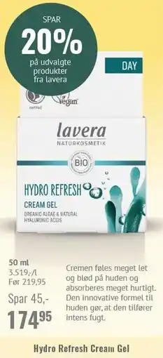Helsam Hydro Refresh Cream Gel tilbud