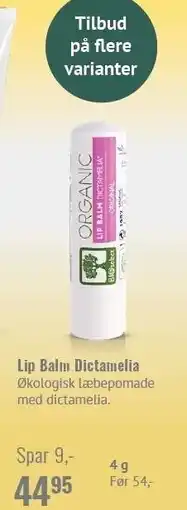 Helsam Lip Balm Dictamelia tilbud