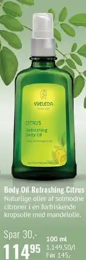 Helsam Body Oil Refreshing Citrus tilbud