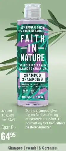Helsam Shampoo Lavendel & Geranium tilbud