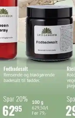 Helsam Fodbadesalt tilbud