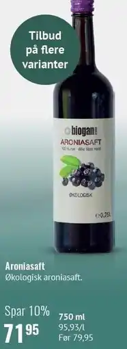 Helsam Aroniasaft tilbud