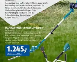 Davidsen MAKITA STANGHÆKKEKLIPPER 18 V tilbud