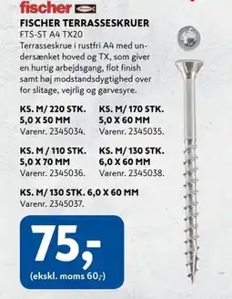 Davidsen FISCHER TERRASSESKRUER tilbud