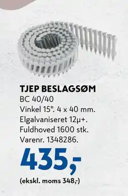 Davidsen TJEP BESLAGSØM tilbud