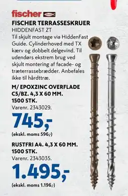 Davidsen FISCHER TERRASSESKRUER tilbud