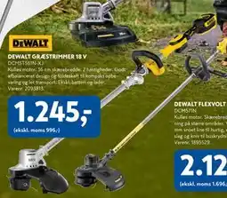 Davidsen DEWALT GRÆSTRIMMER 18 V tilbud