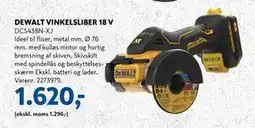 Davidsen DEWALT VINKELSLIBER 18 V tilbud