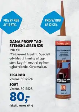 Davidsen DANA PROFF TAGSTENSKLÆBER 525 tilbud