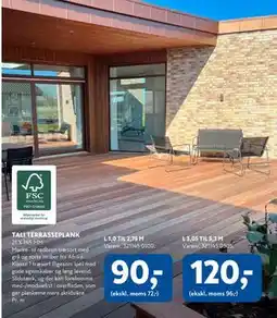 Davidsen TALI TERRASSEPLANK tilbud
