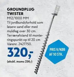 Davidsen GROUNDPLUG TWISTER tilbud