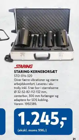 Davidsen STARING KERNEBORSÆT tilbud