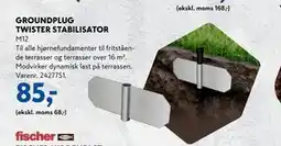 Davidsen GROUNDPLUG TWISTER STABILISATOR tilbud