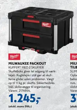 Davidsen MILWAUKEE PACKOUT tilbud
