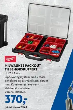 Davidsen MILWAUKEE PACKOUT TILBEHØRSKUFFERT tilbud