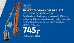 Davidsen SIEVERT TAGBRÆNDERSÆT I STÅL tilbud