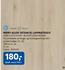 Davidsen BERRY ALLOC OCEAN XL LAMINATGULV tilbud